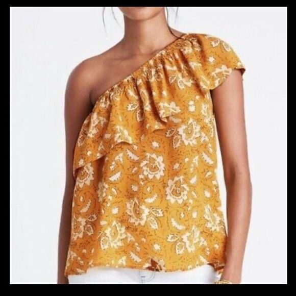 Madewell 100% silk off the shoulder floral shirt - Picture 2 of 15